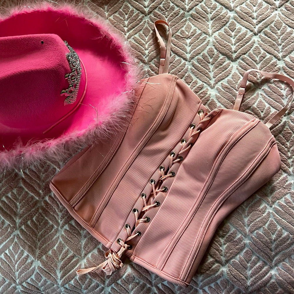 Pink corset